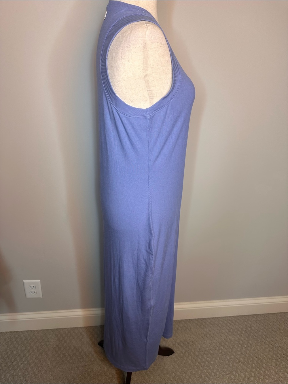NWT sz M Vuori Pose Modern dress maxi in bluebell modal blend sleeveless - Picture 4 of 12